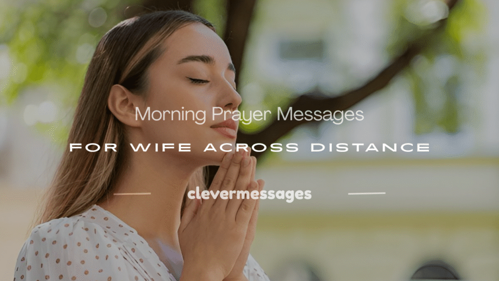 morning prayer to my wife