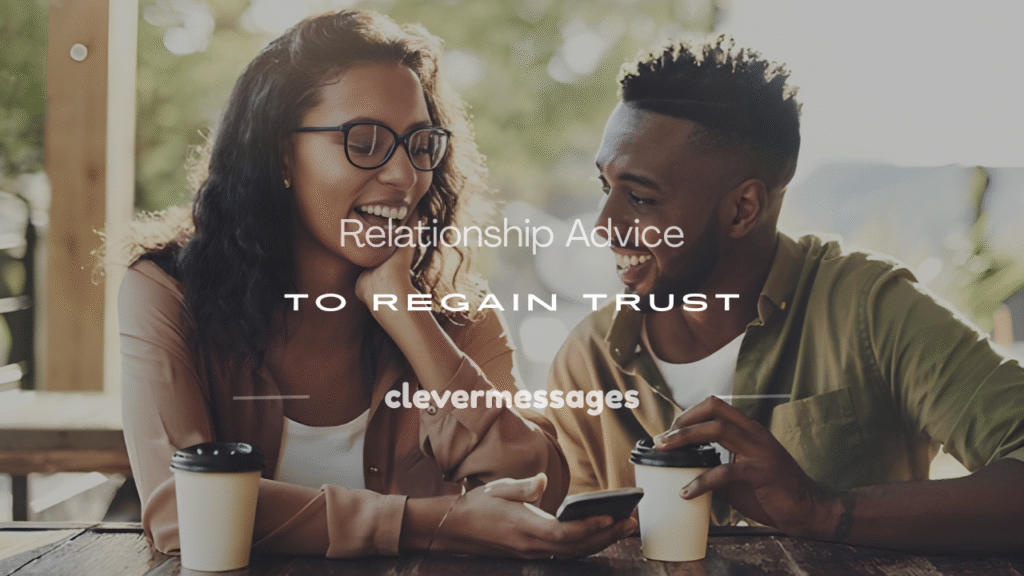 how to regain trust in a relationship