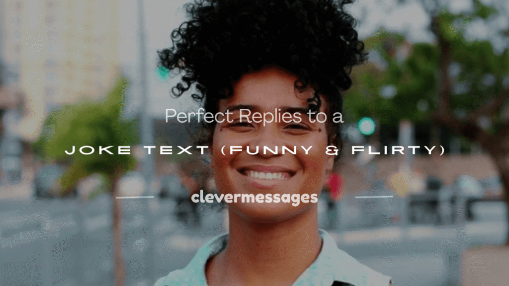 how to respond to a joke text